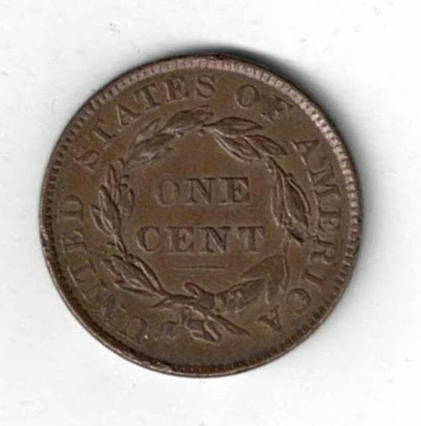 1836 USA Copper Liberty One Cent Coin - Image 2