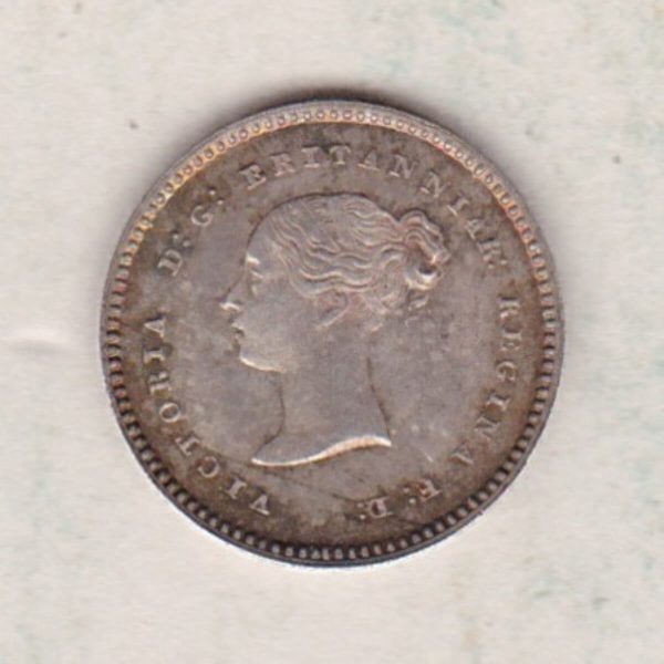 1848 Silver Maundy Twopence - Victoria Young Head - Image 2