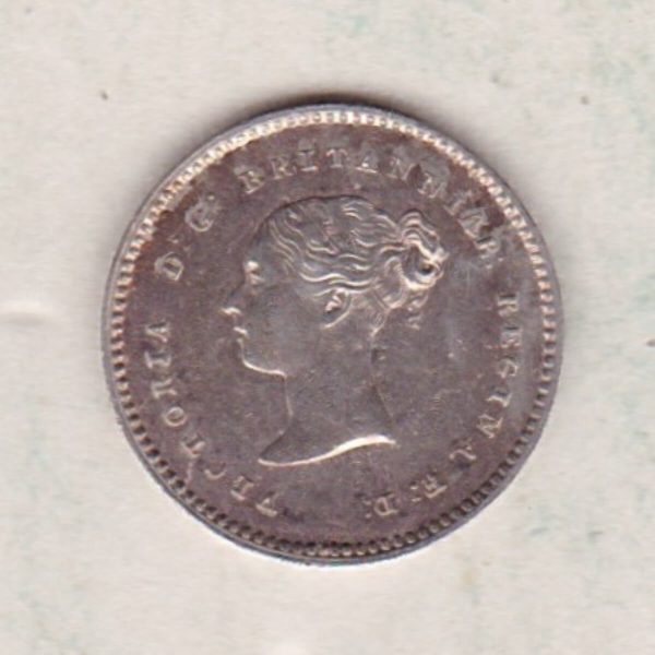 1850 Silver Maundy Twopence - Victoria Young Head - Image 2