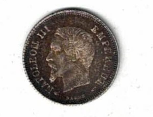 1853 A France Silver Twenty Centimes Coin - Image 2
