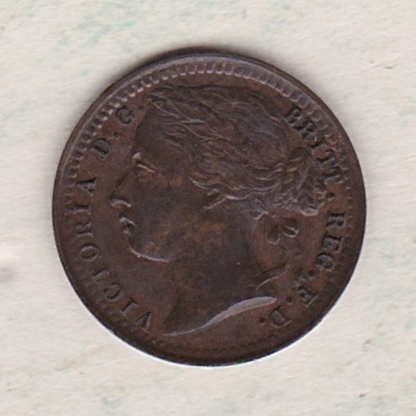 1881 Bronze Third Farthing - Victoria Young Head - Image 2