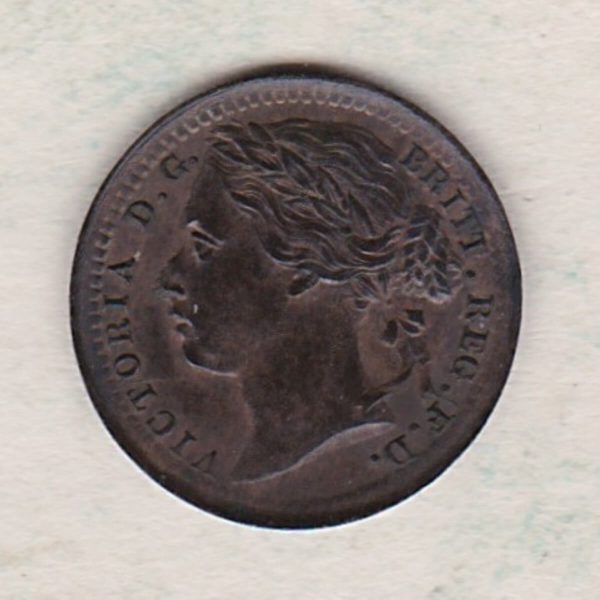 1885 Bronze Third Farthing - Victoria Young Head - Image 2