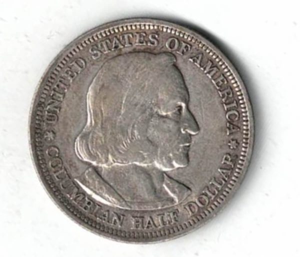 1893 USA Columbian Exposition Silver Half Dollar Coin - Image 2