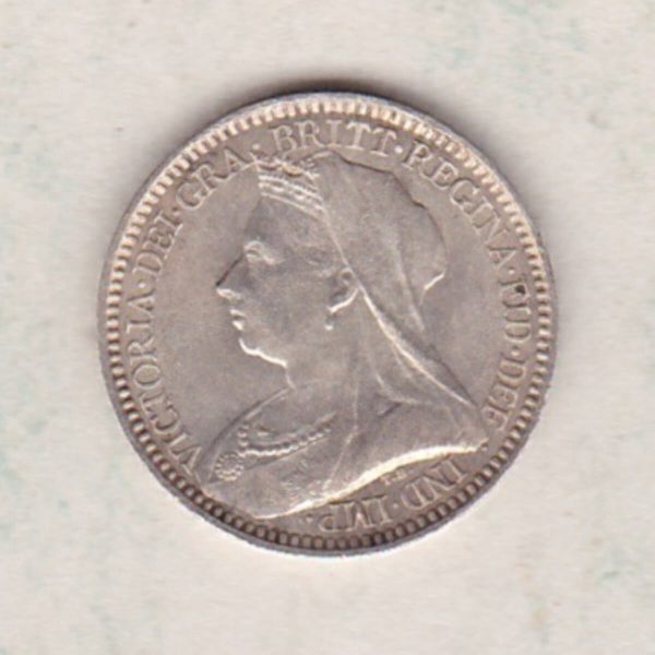 1896 Silver Maundy Twopence - Victoria Old Head - Image 2