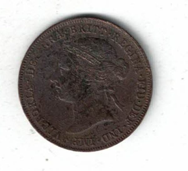 1898 East Africa Bronze One Pice Coin - Image 2