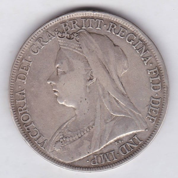 1899 LXII Silver Crown - Victoria Old Head - Image 2