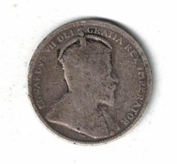 1908 Canada Silver Twenty Five Cent Coin - Image 2