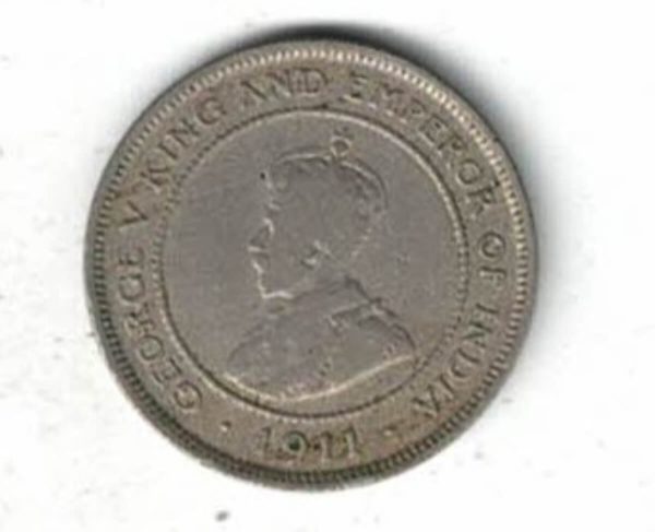 1911 British Honduras Five Cent Coin - Image 2