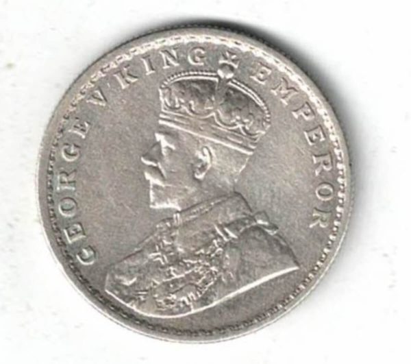 1920 India Silver One Rupee Coin - Image 2