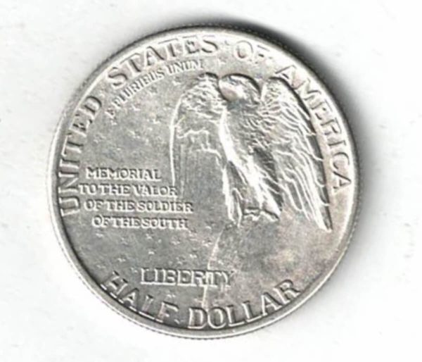 1925 USA Stone Mountain Memorial Silver Half Dollar Coin - Image 2