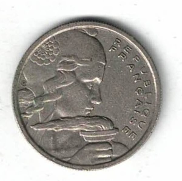 1958 France Owl Privy Mark One Hundred Francs Coin - Image 2