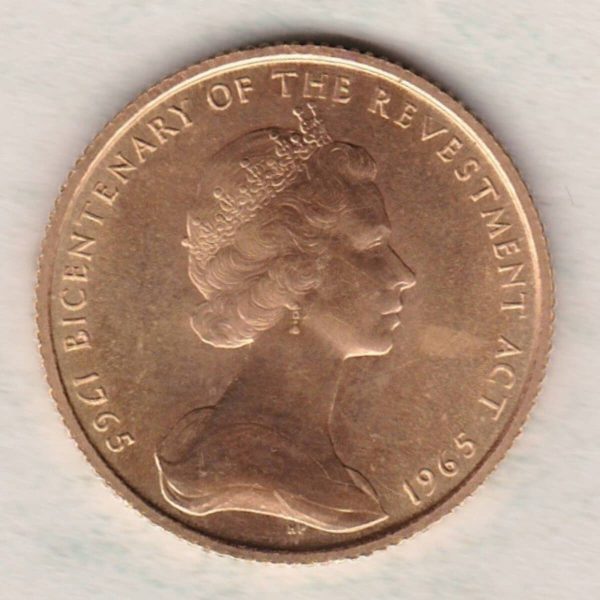 1965 Isle Of Man Gold Sovereign - Image 2