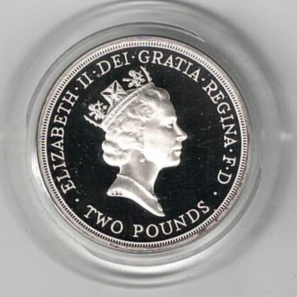1995 Two Pound Proof 50th Anniversary of the United Nations - Image 2