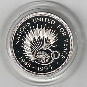 1995 Two Pounds Silver Proof Coin, it features Queen Elizabeth II on Obverse. This coin was issued by the royal mint with original box and certificate.