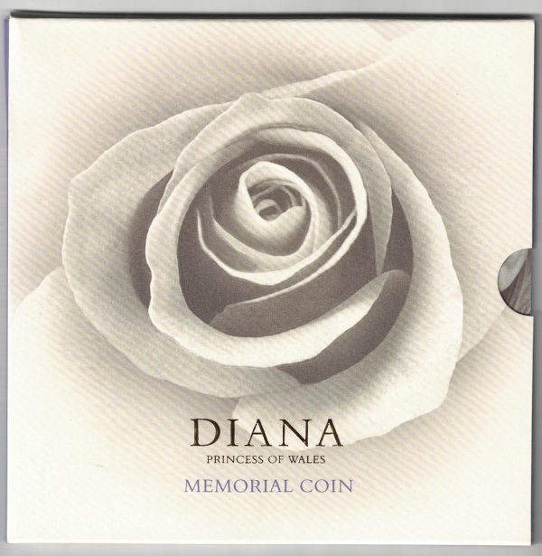 1999 Five pound Diana Memorial coin. cupro nickel coin featuring Queen Elizabeth II on the Obverse. Diana Reverse. The coin is in stock.