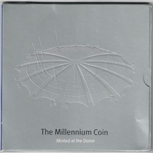 2000 Five pound The Millennium coin. cupro-nickel coin featuring Queen Elizabeth II on the Obverse. The coin is in stock.