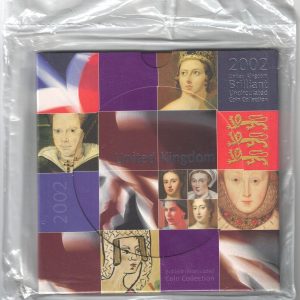 2002 Royal Mint Brilliant Uncirculated Eight Coin Set . This 2002 set comes with card outer. All coins are in stock for despatch