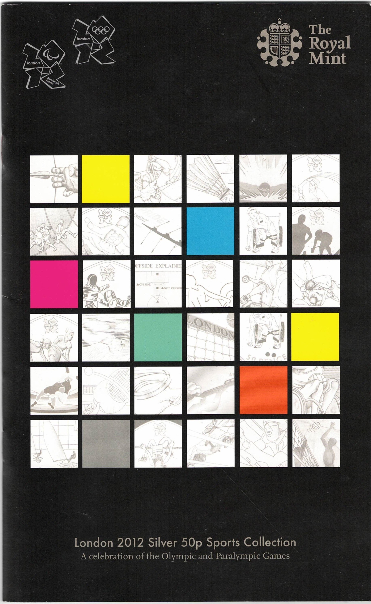 Full Set 2011 London 2012 Silver Fifty Pence Sports Collection - Image 12