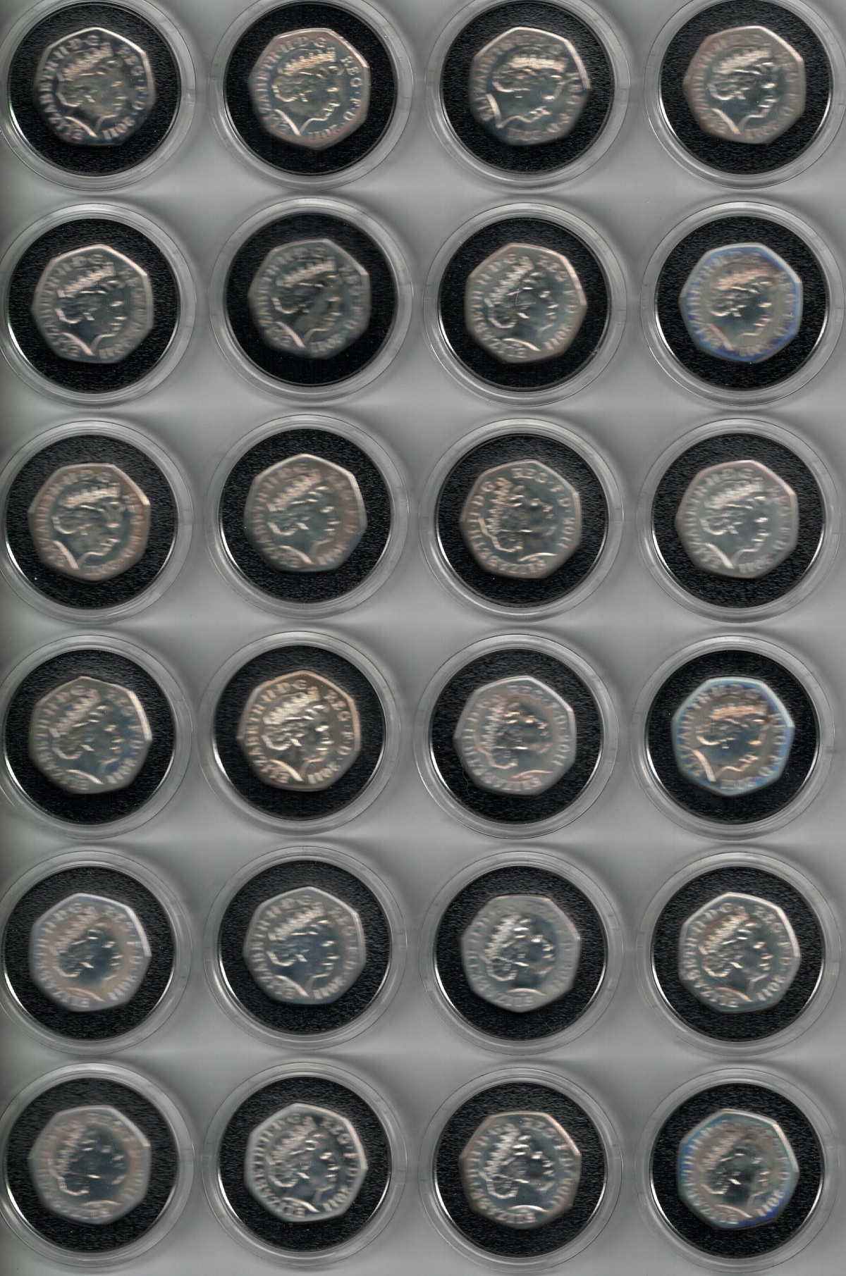 Full Set 2011 London 2012 Silver Fifty Pence Sports Collection - Image 5