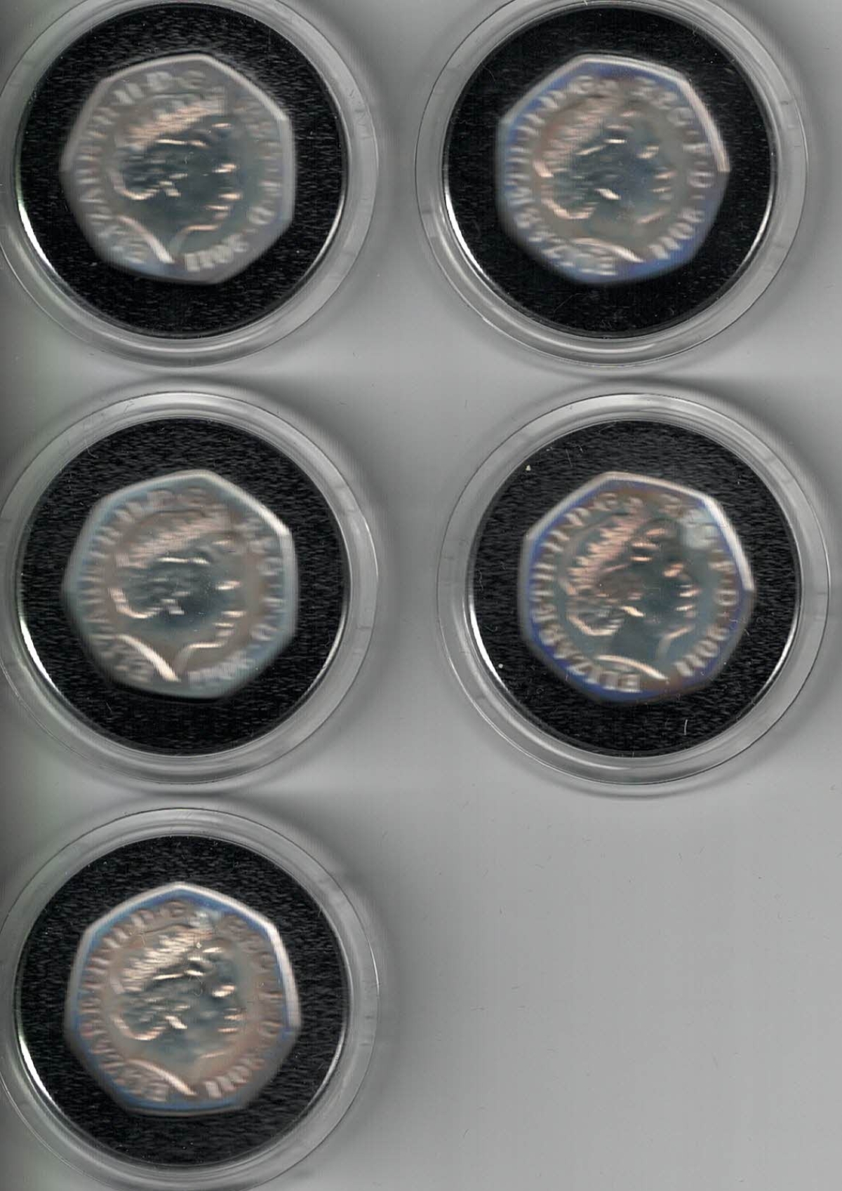 Full Set 2011 London 2012 Silver Fifty Pence Sports Collection - Image 7