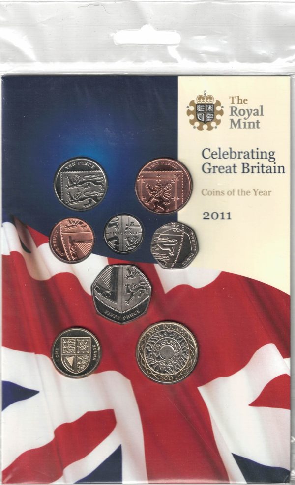 Sealed 2011 Royal Mint Brilliant Uncirculated Coins Of The Year . This 2011 set comes with card outer. All coins are in stock for despatch.