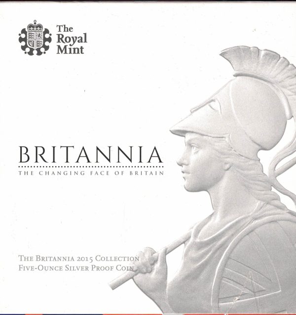 Boxed 2015 Silver Proof Five Ounce Britannia Coin - Image 3