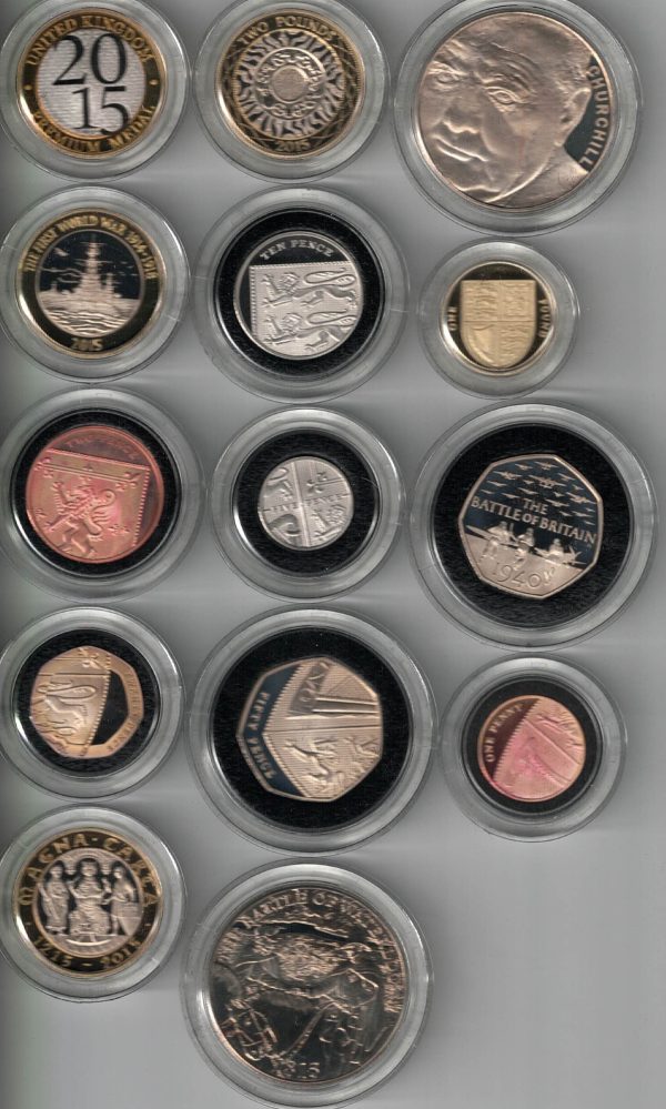 Boxed 2015 Royal Mint Premium Thirteen Coin Proof Set - Image 2