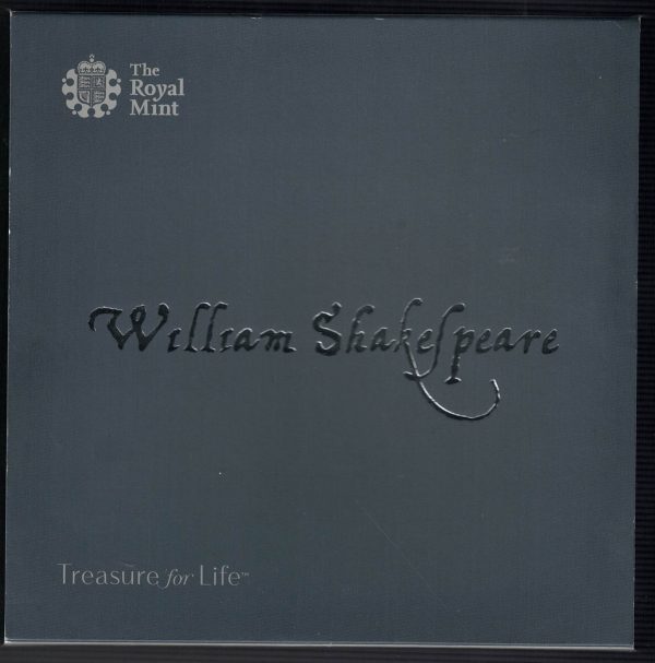 Boxed 2016 Silver Proof Five Ounce William Shakespeare Coin - Image 4