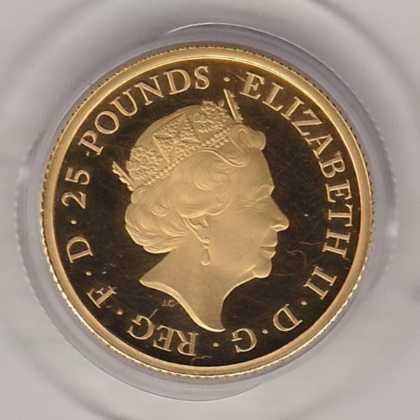2017 Gold Proof Quarter Ounce Lion Of England - Image 2