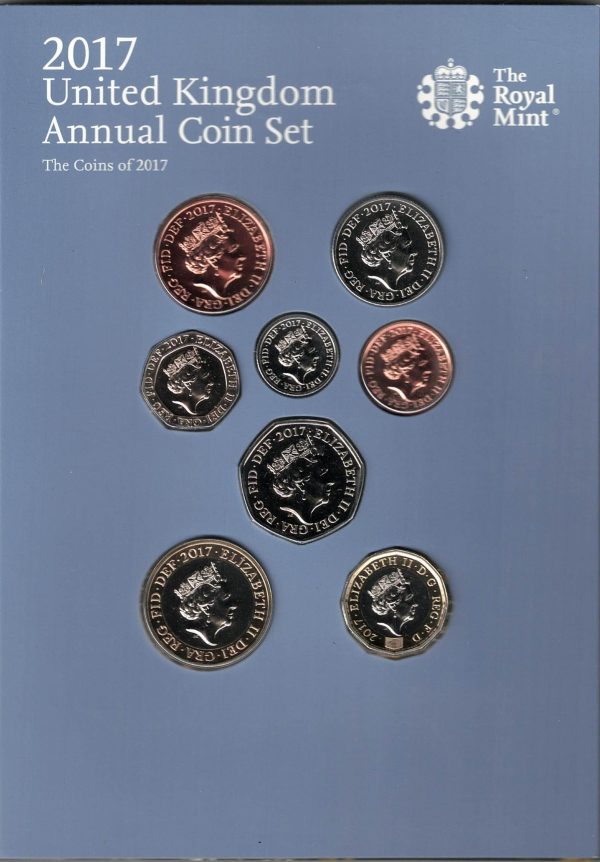 2017 Royal Mint Annual Thirteen Coin Set . This 2017 set comes with card outer. All coins are in stock for despatch. You are buying a set of 13 coins.