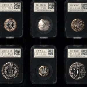 2017 Brilliant Uncirculated six Coin Set . This 2017 set comes with capsules and wooden box. All coins are in stock for despatch