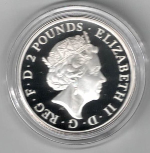 2018 Silver Proof One Ounce The Red Dragon of Wales - Image 2