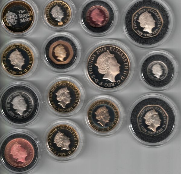 Boxed 2019 Royal Mint Premium Thirteen Coin Proof Set - Image 3