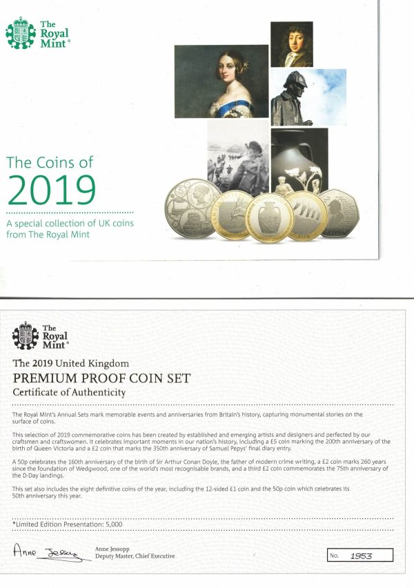 Boxed 2019 Royal Mint Premium Thirteen Coin Proof Set - Image 4