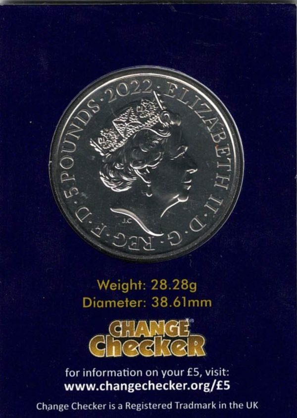 2022 Five Pound Coin Change Checker Peter Rabbit - Image 2