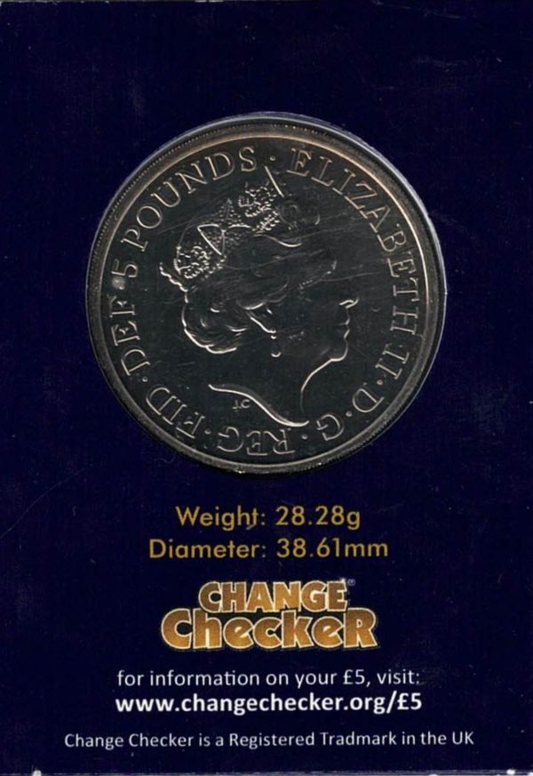 2022 Five Pound Coin Year of the Tiger - Image 2