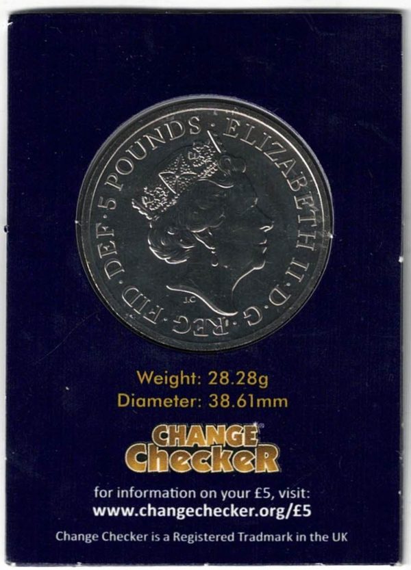 2023 Five Pound Coin Change Checker Yale Of Beaufort - Image 2