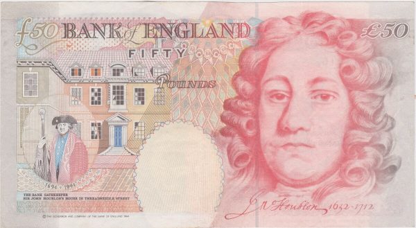 B404 Bailey Fifty Pounds Banknote - M42 - Image 2