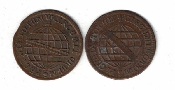 Brazil 1774 Five Reis & 1805 Ten Reis Coins - Image 2