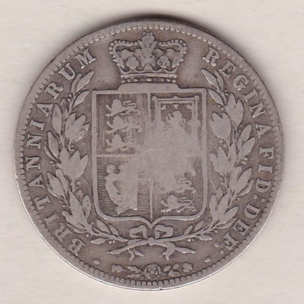 1877 Silver Halfcrown - Young Head - Image 2