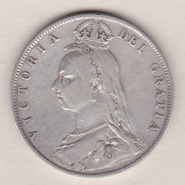 1890 Silver Halfcrown Coin - Victoria Jubilee Head - Image 2