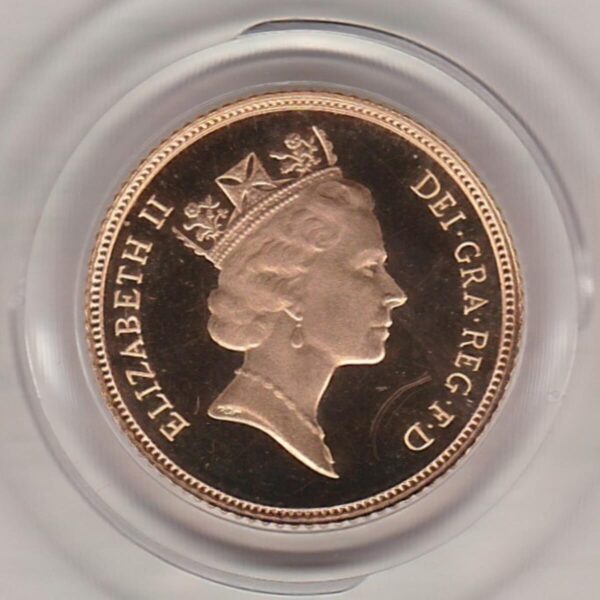 1988 Gold Proof Half Sovereign - Elizabeth II - Image 2