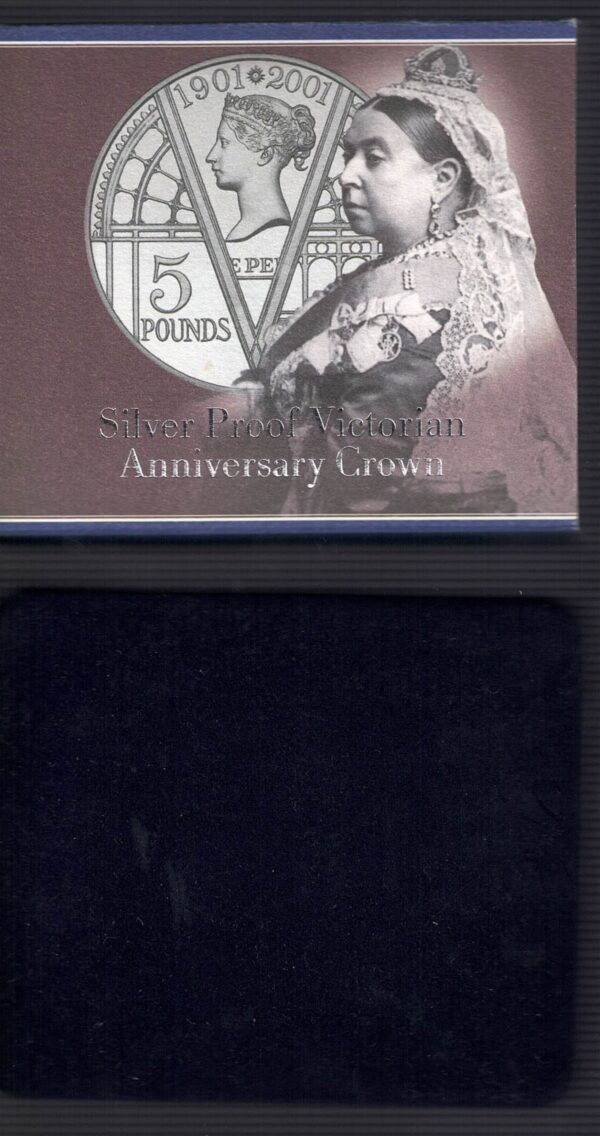 2001 Five Pound Silver Proof Victorian Anniversary Coin - Image 4