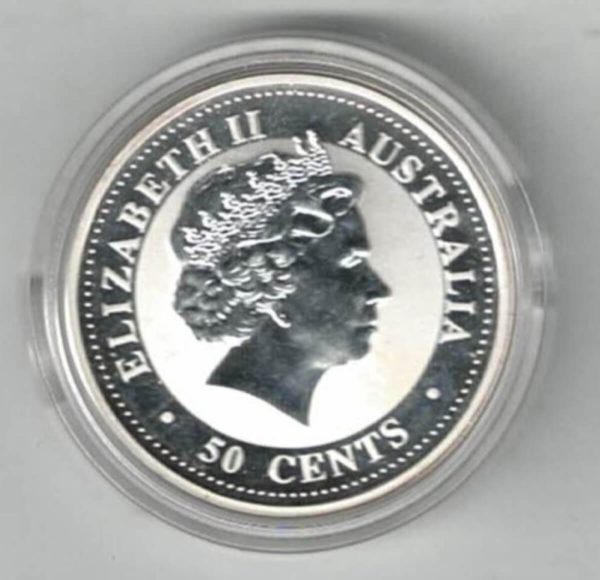 2002 Silver Australia Half Ounce Year Of The Horse Coin - Image 2
