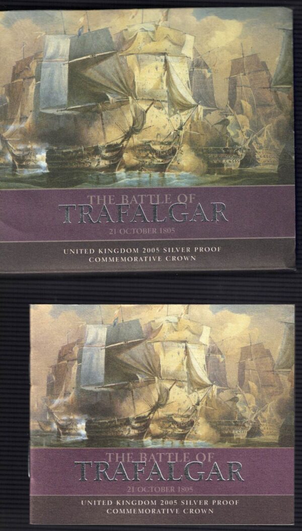 2005 Five Pounds Silver Proof The Battle Of Trafalgar - Image 3