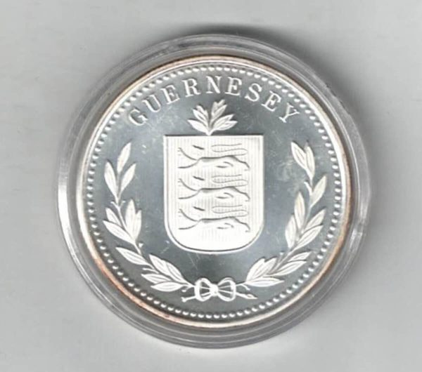 2012 Silver Guernsey One Ounce 8 Doubles Coin - Image 2