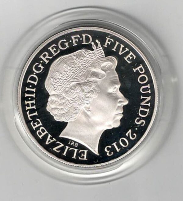 2013 Five Pound Silver Proof Queen's Coronation 60th Anniversary - Image 2