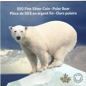 2014 Canada Silver Half Ounce Polar Bear Coin In Card Pack. This coin contains half an ounce of fine silver. All of our silver coins are in stock.