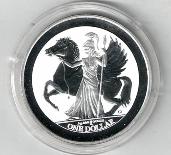 2017 British Virgin Islands Silver One Ounce Pegasus. The coin contains one ounce of 999 fine silver . All of our silver coins are in stock.