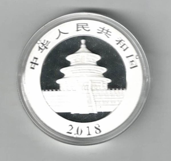2018 China Silver Thirty Gram Panda Coin - Image 2